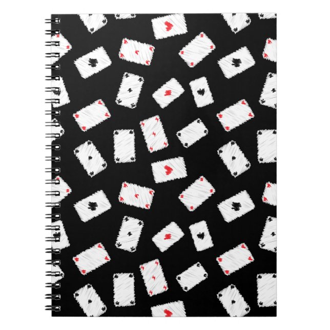 Playing cards artistic design notebook (Front)