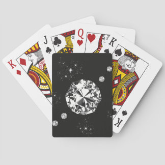 Playing cards blacks diamonds