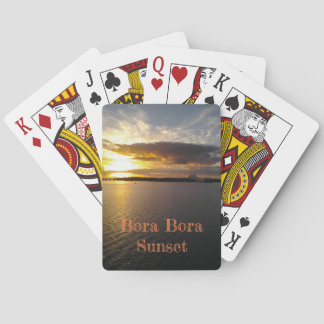 Playing Cards Bora Bora Sunset deck