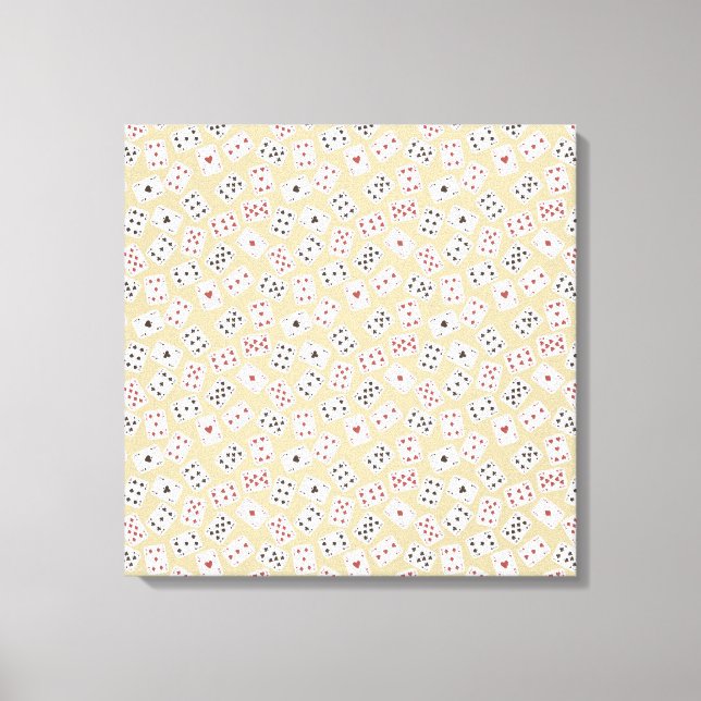 Playing Cards Canvas Print (Front)