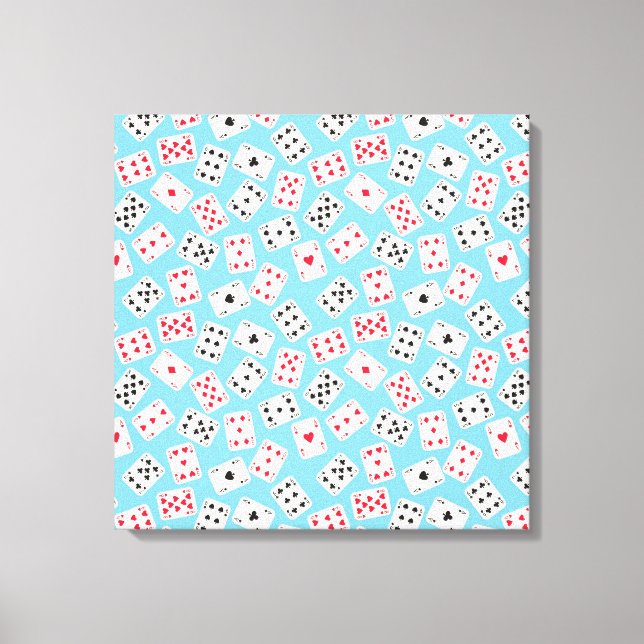 Playing Cards Canvas Print (Front)