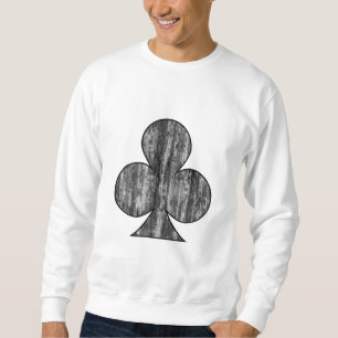 Playing Cards Clubs Icon Sweatshirt