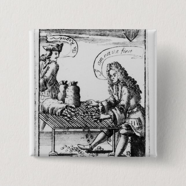 Playing cards commemorating 2 inch square button (Front)