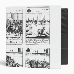 Playing cards commemorating binder