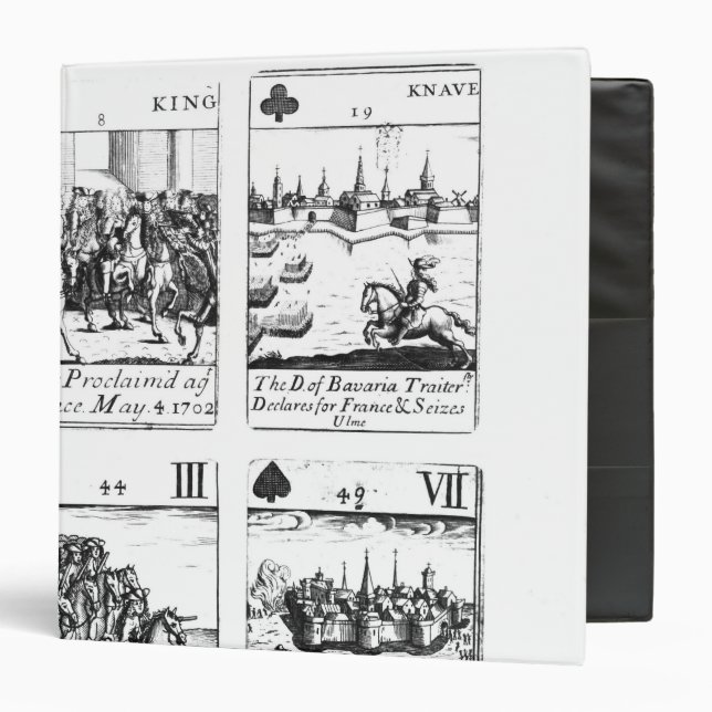Playing cards commemorating binder (Front/Inside)