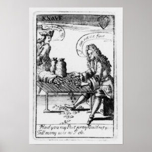 Playing cards commemorating poster