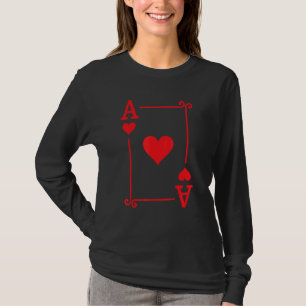 Playing Cards Costume - Ace Hearts Card - Ace Card T-Shirt