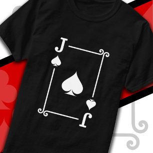 Playing Cards Costume Jack Card Spades Jack Card T-Shirt