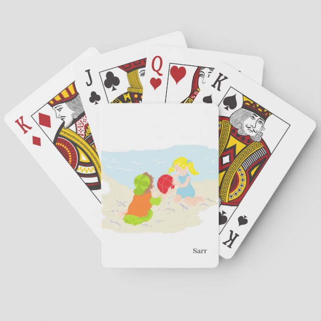 Playing Cards : Day At The Beach (Back)