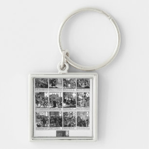 Playing cards depicting the impeachment keychain