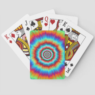 Playing Cards  Explosion in Blue and Orange