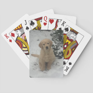Playing Cards - Festive Golden Retriever