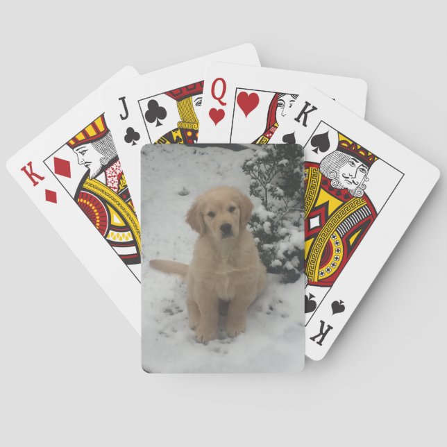 Playing Cards - Festive Golden Retriever (Back)