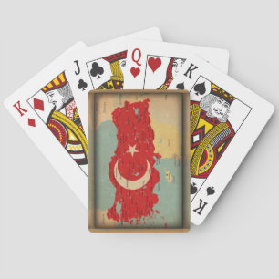 playing cards - flag Turkey/Türkiye 19 V ; )