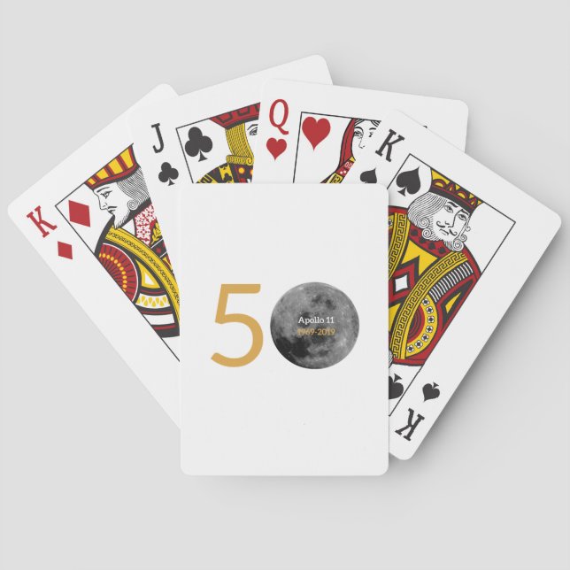 Playing Cards for the Apollo 11 50th Anniversary. (Back)