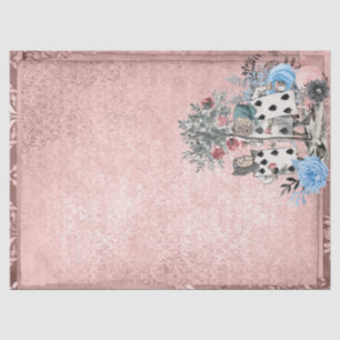 Playing Cards from Alice in Wonderland Pink Craft Tissue Paper