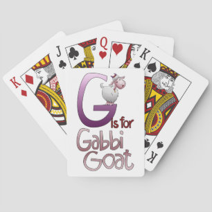 Playing Cards, G is for Gabbi Goat Playing Cards