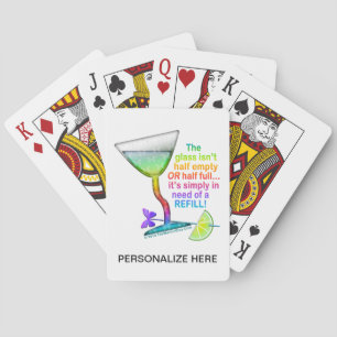 PLAYING CARDS - GLASS HALF FULL