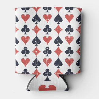 Playing Cards: Grunge Abstract Pattern Can Cooler