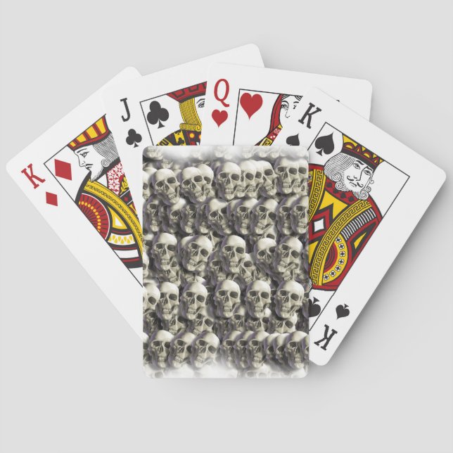 Playing Cards - Halloween - Skulls on Skulls (Back)