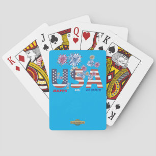 playing cards "HAPPY 4th OF JULY"