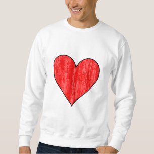 Playing Cards Hearts Icon Sweatshirt