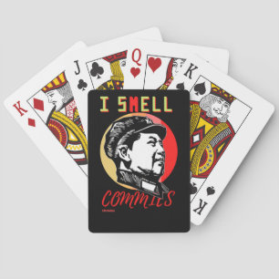 playing cards "I SMELL COMMIES 2 : MAO"
