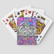 Playing cards in abstract
