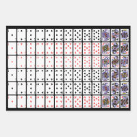 Playing Cards in Rows Ace through King