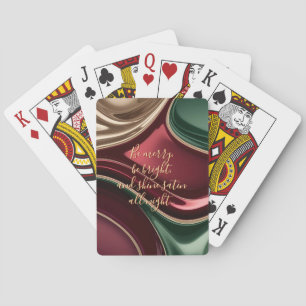 Playing cards in stylish abstract graphic