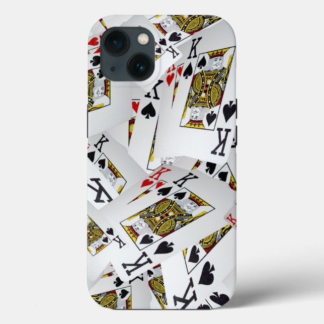 Playing Cards Kings Layered, iPhone 13 Case (Back)