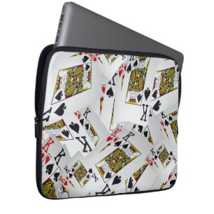Playing Cards Kings Layered, Laptop Sleeve