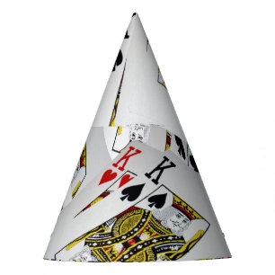 Playing Cards Kings Layered, Party Hats