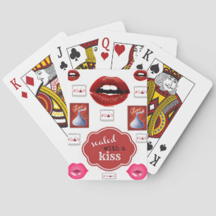 Playing cards lipstick makeup for her