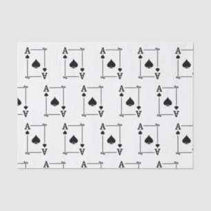 Playing Cards - Matching Spades Card Suits Ace Tissue Paper