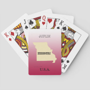 Playing Cards - Missouri State Map with City