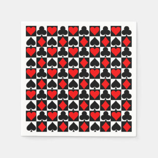 Playing cards napkin