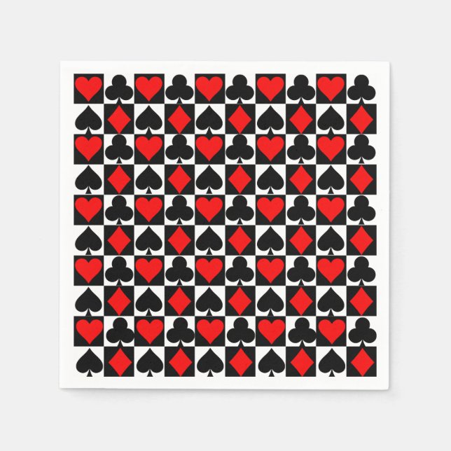 Playing cards napkin (Front)