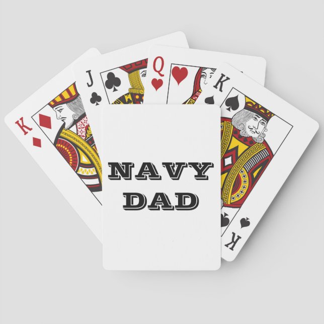 Playing Cards Navy Dad (Back)