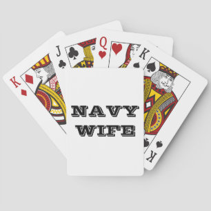 Playing Cards Navy Wife