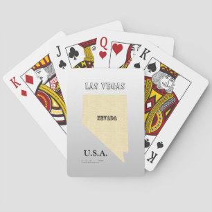Playing Cards - Nevada Map with Your City