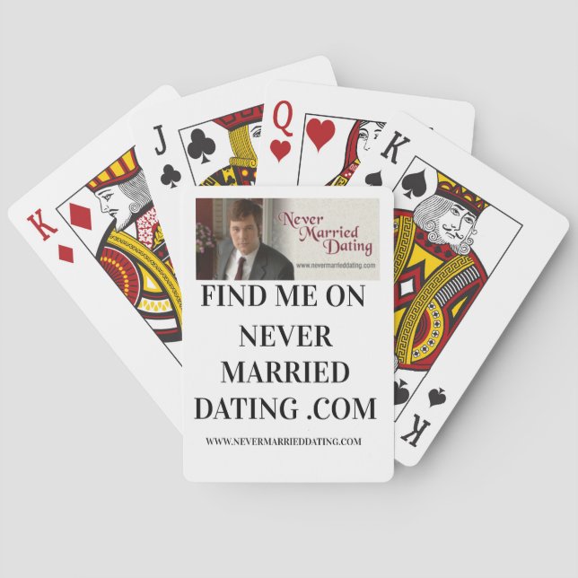 Playing Cards Never Married Dating  (Back)