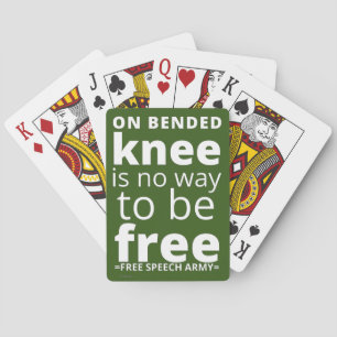 playing cards "ON BENDED KNEE..."
