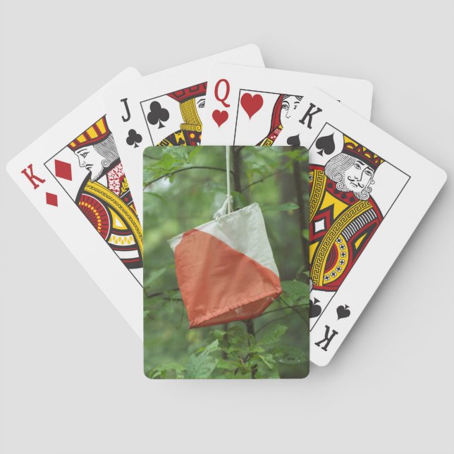 Playing cards - Orienteering flag (Back)