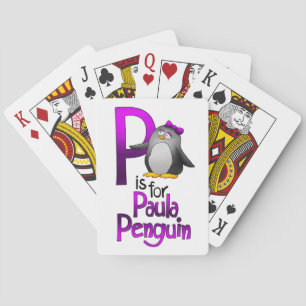Playing Cards, P is for Paula Penguin Playing Cards