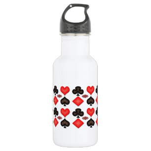 Playing Cards Pattern  532 Ml Water Bottle