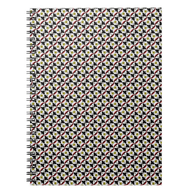 Playing cards pattern notebook (Front)