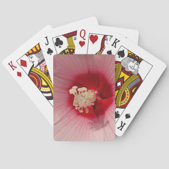 Playing Cards Pink Flower (Back)