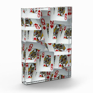 Playing Cards Pocket Queens Scattered, Photo Block