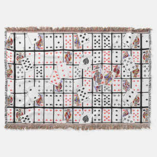 Playing Cards Poker Euchre Throw Blanket